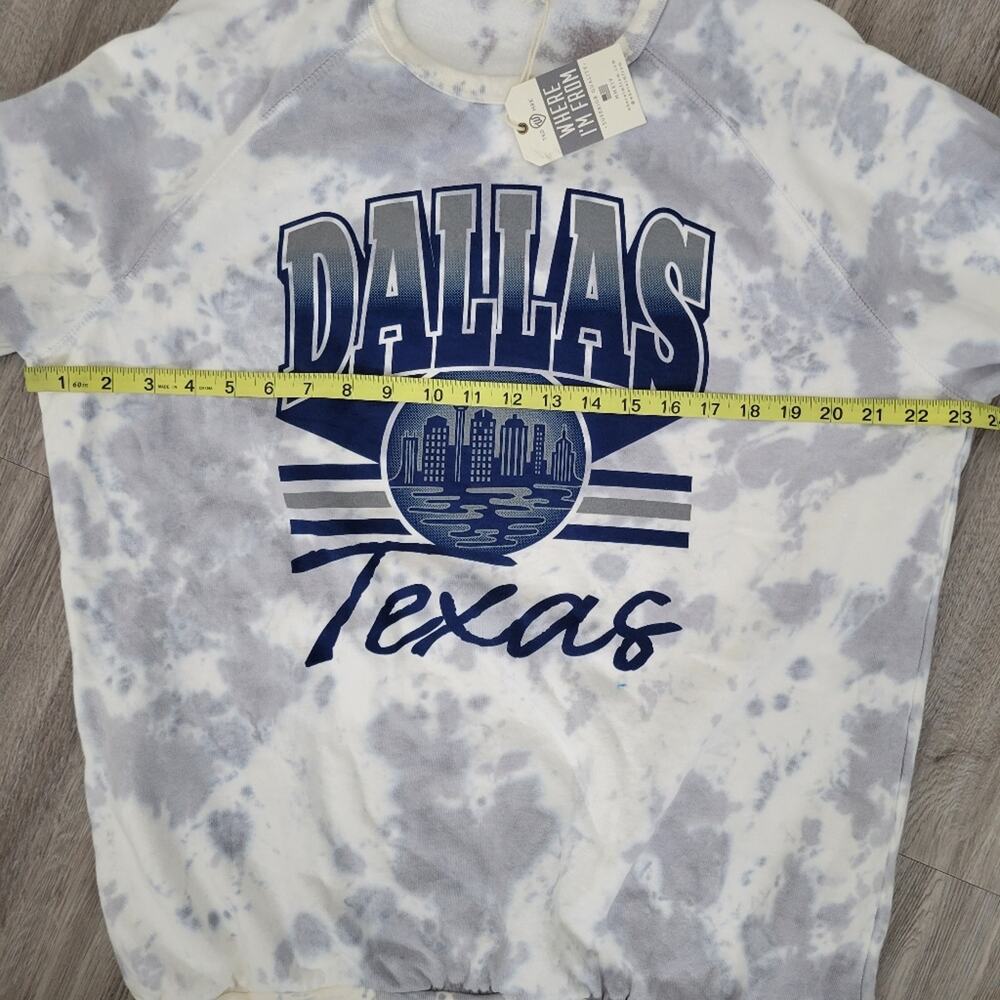 Dallas Texas by Where I'm From tie dye crewneck sweatshirt Size L - Picture 7 of 11